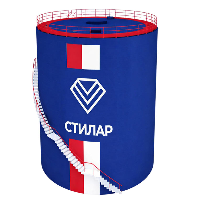 Цельносварной резервуар РВС для технической воды 40 м³ от завода-производителя