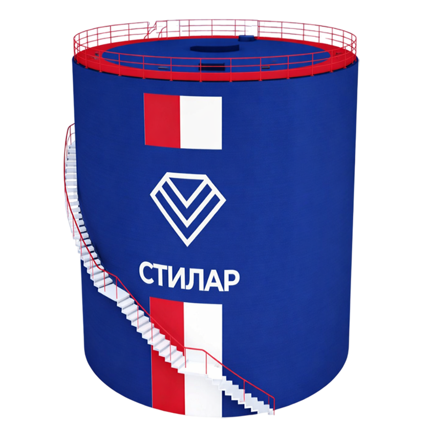 Цельносварной резервуар РВС для технической воды 125 м³ от завода-производителя